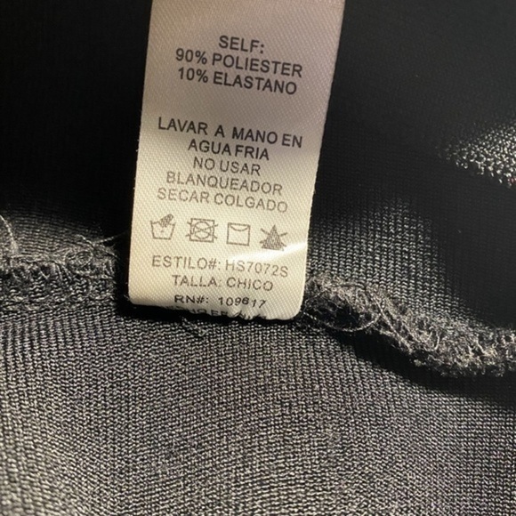 Shinestar Womens Pencil Skirt Black Stretch Elastic Waist Size Small - Picture 8 of 8